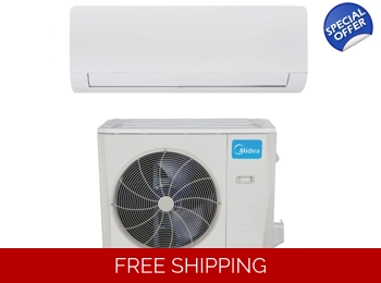 Midea 30K-Btu 20.1 SEER2 Mini Split H-Heat Pump (-22°F), 11.5 EER/9 HSPF (R410a)